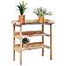 Tavolo Piante Con Ripiani 78x38x, 82,5cm Legno Massello Abete - Foto miniatura 1
