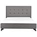 Letto Tessuto Ambassador 140 X 200 Cm Grigio - Foto miniatura 4