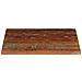 Piano Tavolo 70x70x2,5 Cm Quadrato Legno Massello Di Recupero - Foto miniatura 3