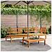Set Divano Pallet Da Giardino 3 Pz In Legno Massello Di Acacia - Foto miniatura 1
