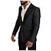 Blazer Giacca Cappotto Slim Fit Verde Nero - It48 - M - Foto miniatura 2