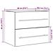 Mobile Lavabo da Bagno Legno Antico 60x38,5x48 cm in Truciolato - Foto miniatura 3