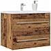 Mobile Lavabo da Bagno Legno Antico 60x38,5x48 cm in Truciolato - Foto miniatura 7