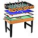 Tavolo Multigioco 4 in 1 con Calcio Balilla, Biliardo, Ping Pong e Hockey da Tavolo, 107x61x84.5cm - Foto miniatura 1