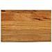 Piano Tavolo Bordi Vivi 50x40x2,5 Cm In Legno Massello Di Mango - Foto miniatura 1