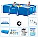 Piscina Fuori Terra - Rettangolo - 300x200x75 Cm - Blu - Include Accessori Coordinati A226 - Foto miniatura 1