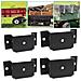 Kit Staffa Tasca Palo Rimorchio Per Camion A Pianale 4 Pezzi - Foto miniatura 4