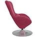 Chaise Egg  Rosso Vino in Velluto - Foto miniatura 5