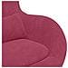 Chaise Egg  Rosso Vino in Velluto - Foto miniatura 7