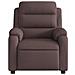 Poltrona Massaggiante Reclinabile Marrone Scuro in Tessuto - Foto miniatura 7