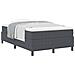Letto a Molle con Materasso Grigio Scuro Piccola Doppia Tessuto Corduroy - Foto miniatura 1