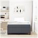 Letto a Molle con Materasso Grigio Scuro Piccola Doppia Tessuto Corduroy - Foto miniatura 5
