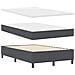 Letto a Molle con Materasso Grigio Scuro Piccola Doppia Tessuto Corduroy - Foto miniatura 6