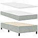 Letto Box con Materasso Grigio Chiaro 100x200 cm Velluto - Foto miniatura 7