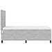 Letto Box con Materasso Grigio Chiaro 100x200 cm Velluto - Foto miniatura 9