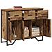 Credenza in legno antico rovere 97x32,5x74,5 cm Legno ingegnerizzato - Foto miniatura 3