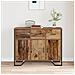 Credenza in legno antico rovere 97x32,5x74,5 cm Legno ingegnerizzato - Foto miniatura 4