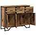 Credenza in legno antico rovere 97x32,5x74,5 cm Legno ingegnerizzato - Foto miniatura 5