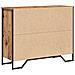Credenza in legno antico rovere 97x32,5x74,5 cm Legno ingegnerizzato - Foto miniatura 8