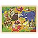 Puzzle In Legno Educativo Motivi Giungla 35 Pezzi Con Cornice, Multicolore - Foto miniatura 1