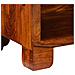 Cabinet per scarpe 55x35x75 cm in legno massello di acacia - Foto miniatura 9