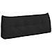 Cuscino per Schiena Nero 120 x 24 x 50 cm Tessuto - Foto miniatura 1