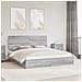 Letto con Contenitore con testiera Grigio Sonoma 200 x 200 cm - Foto miniatura 2