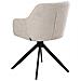 Set Di 2 Sedie Da Pranzo Likely Tessuto Beige Chiaro - Foto miniatura 5