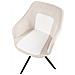 Set Di 2 Sedie Da Pranzo Likely Tessuto Beige Chiaro - Foto miniatura 6
