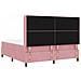 Letto a molle con materasso Rosa 180 x 200 cm Velluto - Foto miniatura 9