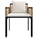 Set di Mobili da Esterno con cuscino 4 pcs Beige e Bianco Crema - Foto miniatura 9