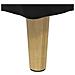 Pouf contenitore con cuscino Nero 60 x 60 x 45 cm Velluto - Foto miniatura 8
