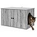 Casa per Gatti Grigio Sonoma 85 x 55 x 50 cm Legno multistrato - Foto miniatura 3