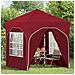 Tenda per feste a pop-up 192 x 192 x 245 cm Borgogna - Foto miniatura 3