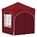 Tenda per feste a pop-up 192 x 192 x 245 cm Borgogna - Foto miniatura 5