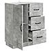 Credenza Grigio Cemento 66 x 34,5 x 87 cm Legno ingegnerizzato - Foto miniatura 3