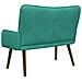Sofa a Due Posti Turchese 115 x 61 x 87 cm Velluto - Foto miniatura 6