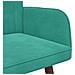 Sofa a Due Posti Turchese 115 x 61 x 87 cm Velluto - Foto miniatura 7