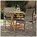 Sedie da giardino con cuscino 2 pcs Grigio e Grigio Scuro - Foto miniatura 3
