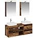 Set di mobili per il bagno 5 pcs Legno antico - Foto miniatura 1
