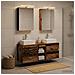 Set di mobili per il bagno 5 pcs Legno antico - Foto miniatura 2