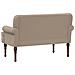Loveseat con bottoni imbottiti Cappuccino 120 x 65 x 77 cm - Foto miniatura 5