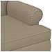 Loveseat con bottoni imbottiti Cappuccino 120 x 65 x 77 cm - Foto miniatura 6