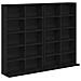 Mobile per CD 2 pz Rovere Nero 65 x 23,5 x 97,5 cm - Foto miniatura 1