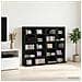 Mobile per CD 2 pz Rovere Nero 65 x 23,5 x 97,5 cm - Foto miniatura 2