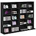 Mobile per CD 2 pz Rovere Nero 65 x 23,5 x 97,5 cm - Foto miniatura 3