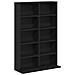 Mobile per CD 2 pz Rovere Nero 65 x 23,5 x 97,5 cm - Foto miniatura 4