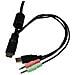 Switch KVM cavo HDMI USB 2 porte con audio e switch remoto - Alimentazione USB - Foto miniatura 4