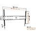 BASE 05 L FLAT Supporto a Parete per schermi LCD / LED / PLASMA 40-80'' Portata Max 70Kg - Foto miniatura 3