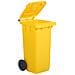 Bidone Carrellato Per Raccolta Differenziata 120 Litri - Giallo - Foto miniatura 1
